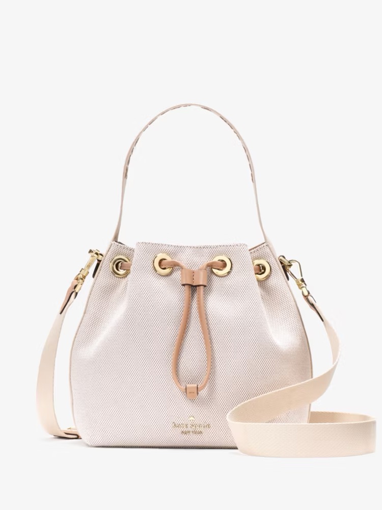Nwt Kate Spade Kip Canvas Bucket Bag